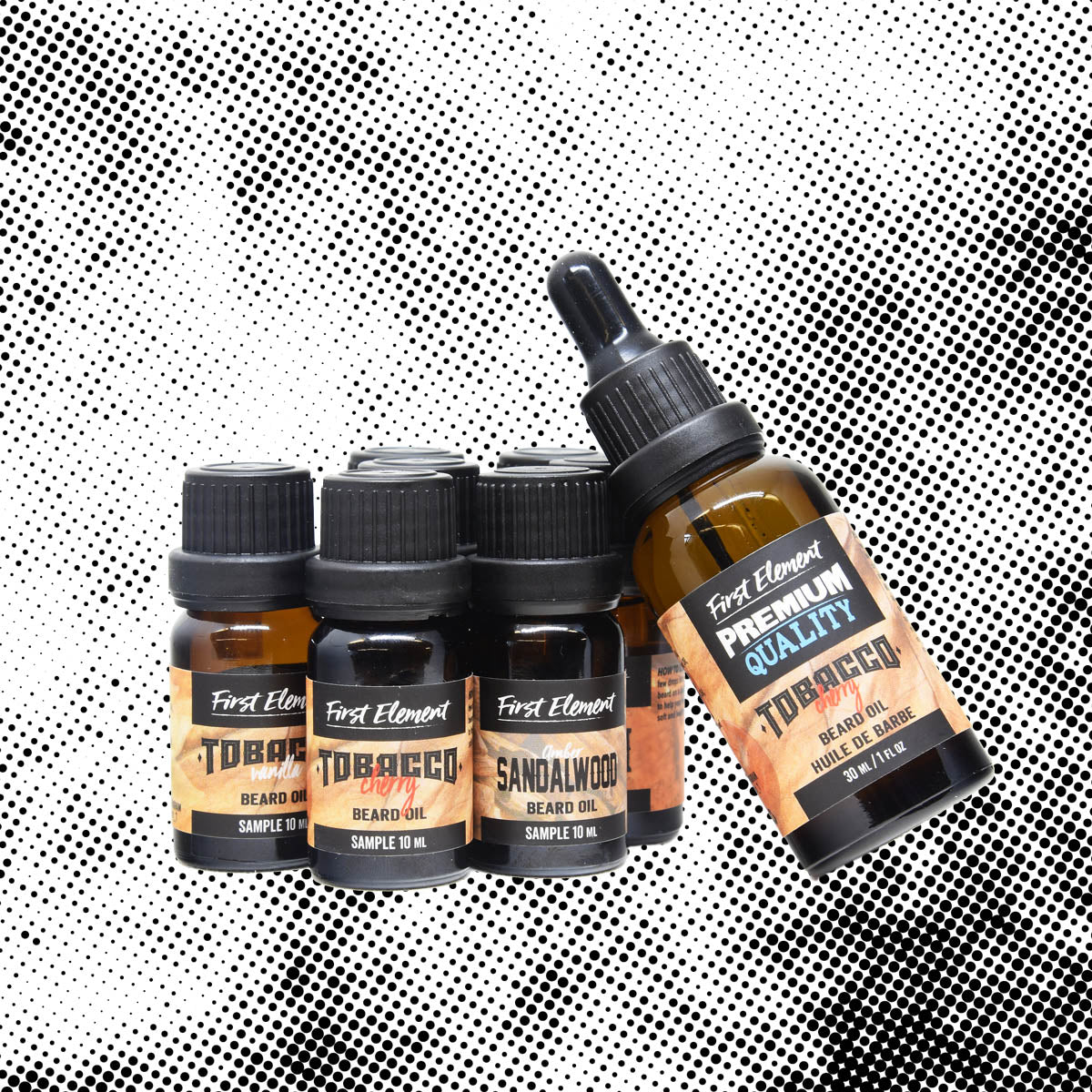 Premium Beard Oil Sample Kit: Nourishing Blends Made in